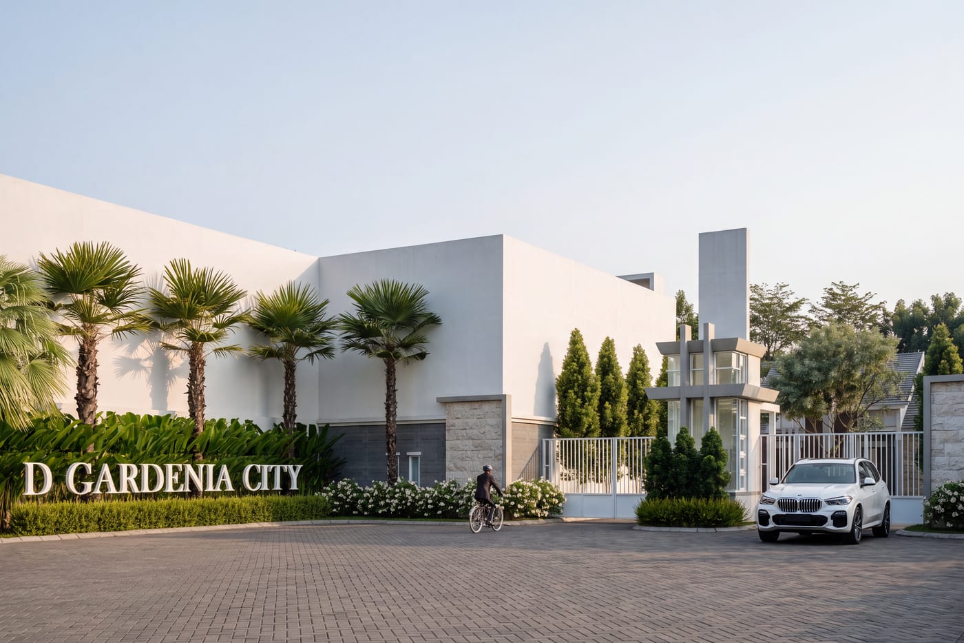 Gerbang one gate kawasan hunian d'Gardenia City di pusat Kota Sidoarjo